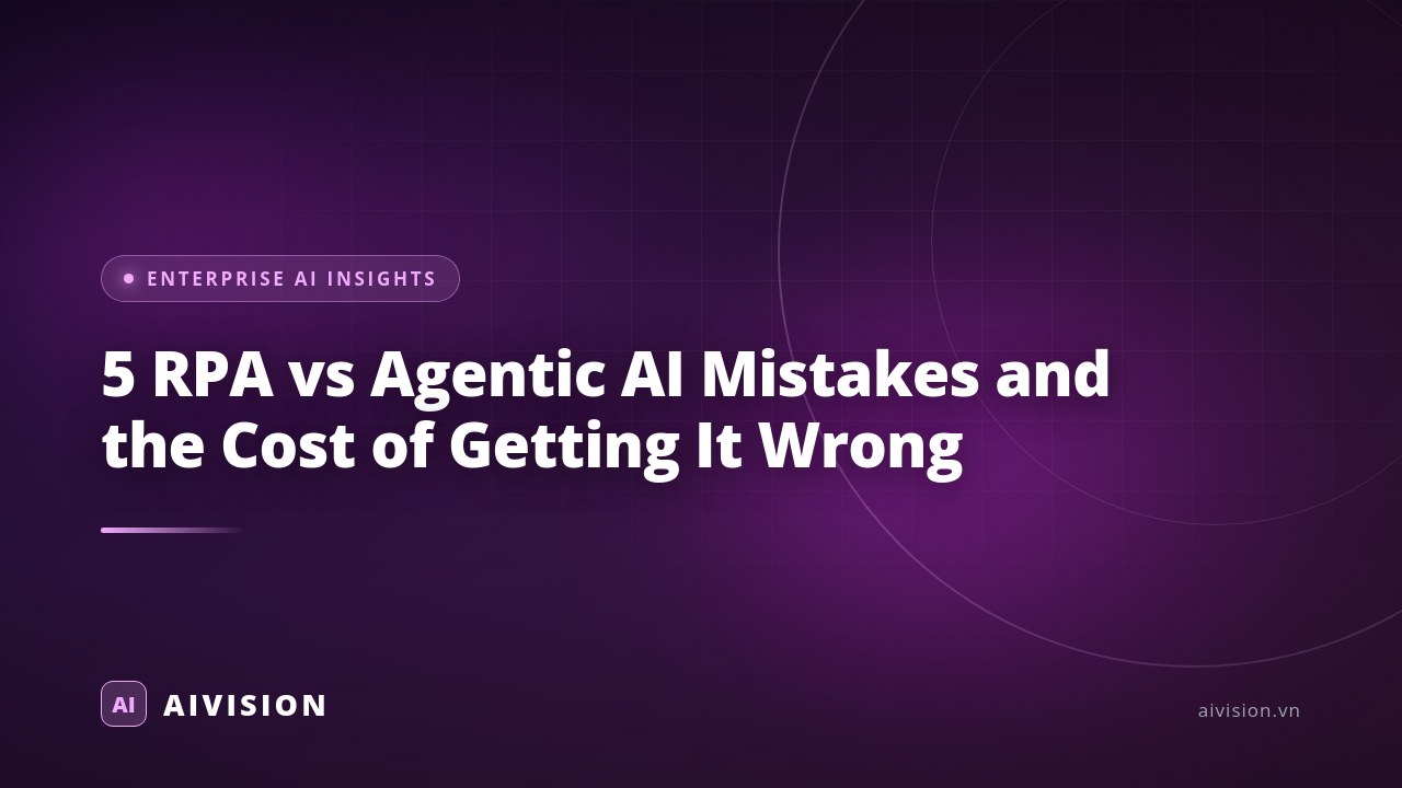 5 errores al usar RPA vs IA Agéntica y su costo