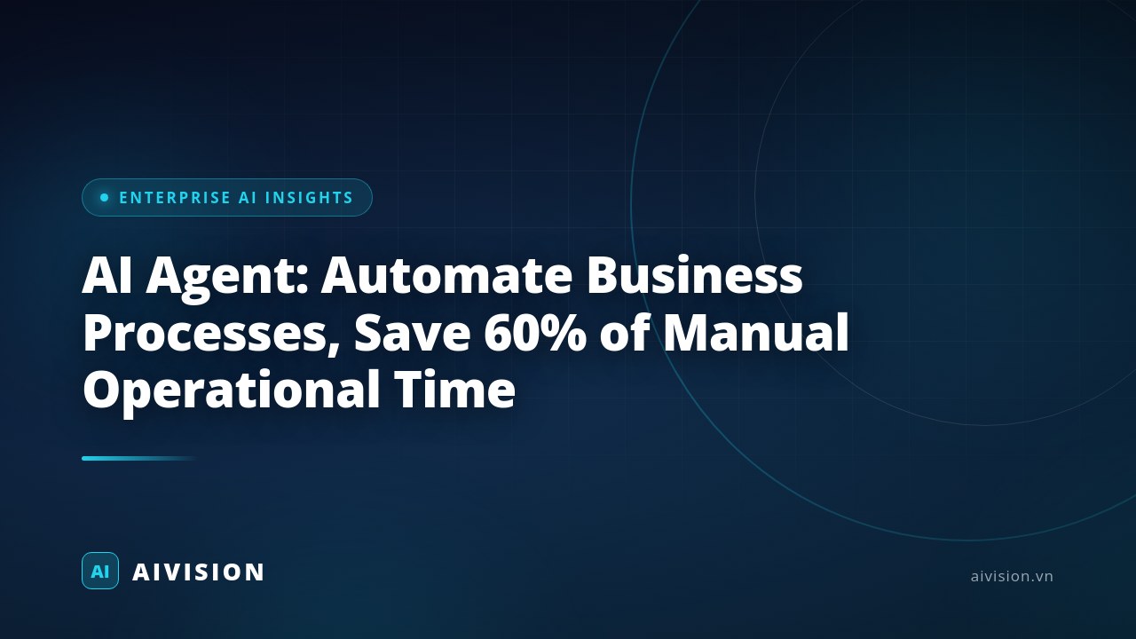 Agente de IA: Automatice procesos y ahorre 60% del tiempo operativo