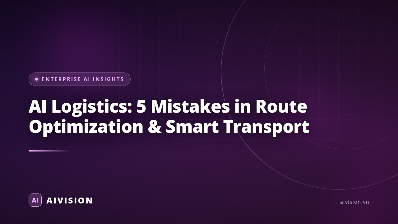 Logística con IA: 5 errores en optimización de rutas
