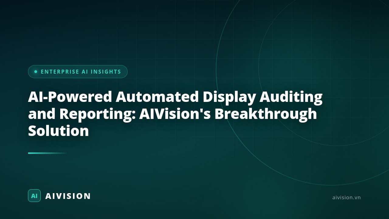 Auditoría de exhibición con IA: Solución AIVision