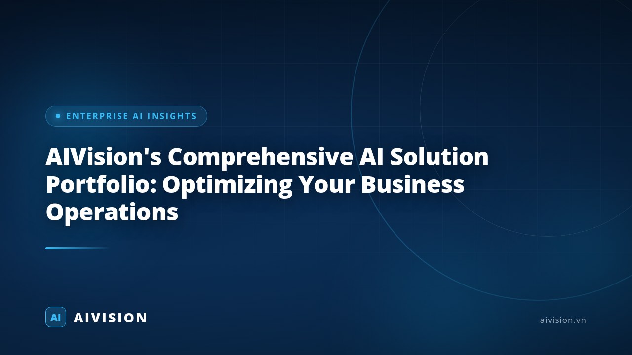 Portafolio de soluciones IA de AIVision para optimizar su negocio