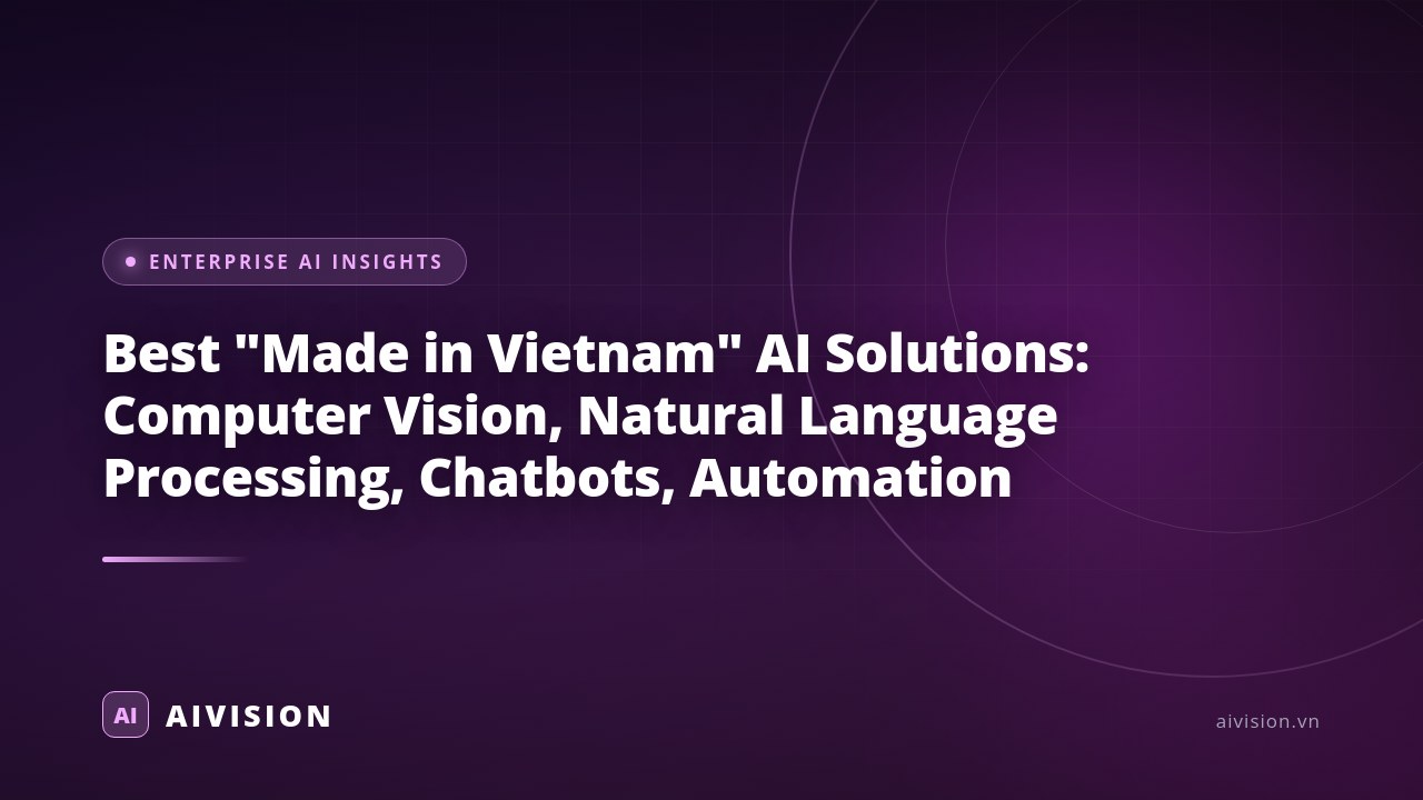 Mejores soluciones de IA "Hecho en Vietnam": Visión por Computadora