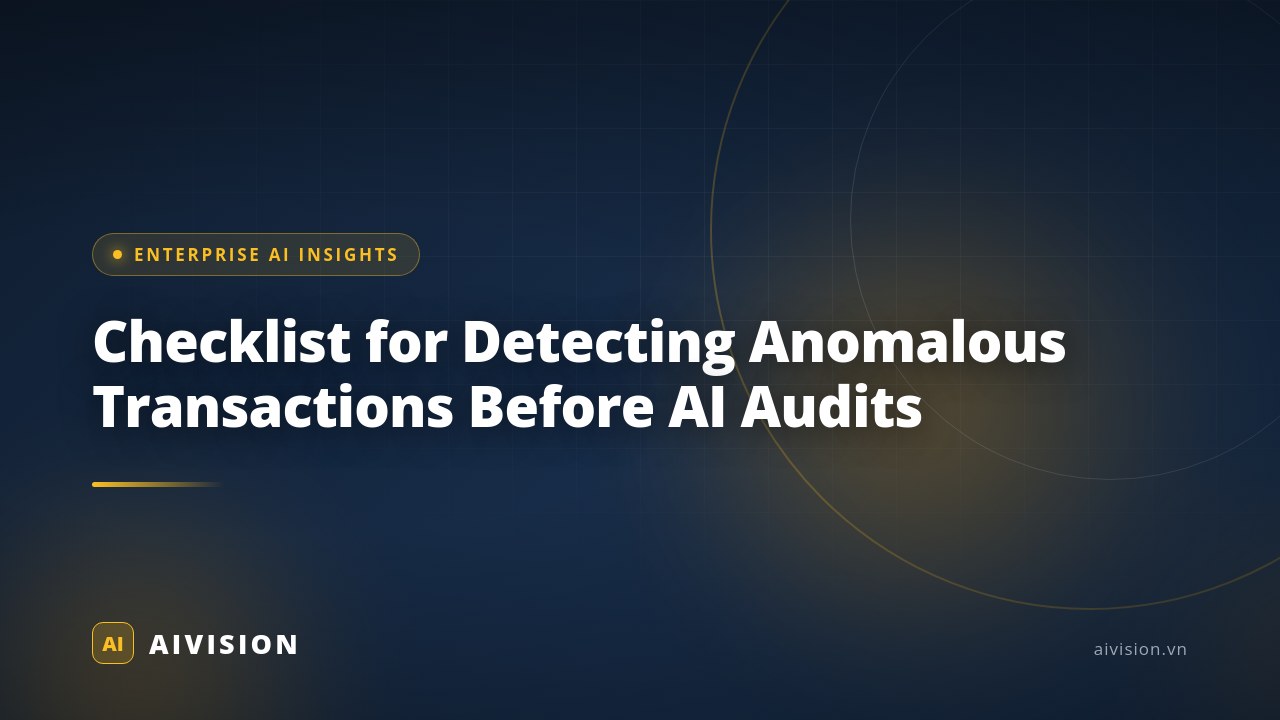 Checklist para detectar transacciones anómalas antes de auditorías con