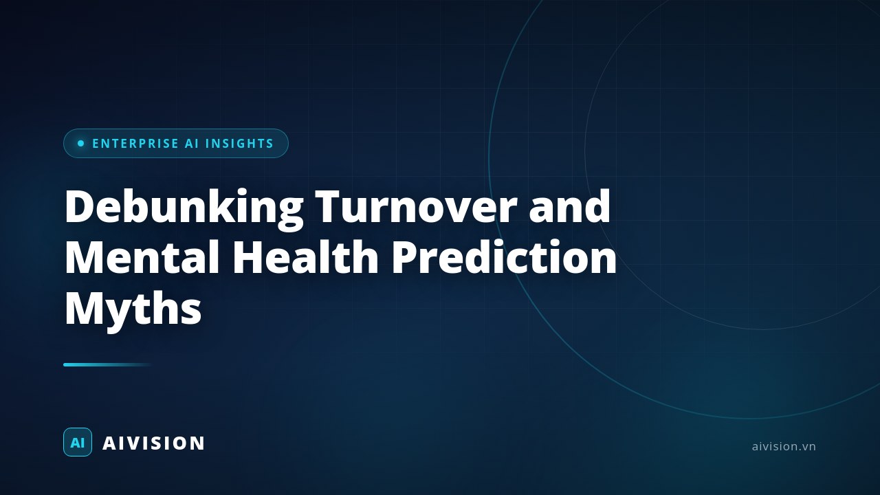 Mitos sobre predicción de rotación y salud mental en empresas