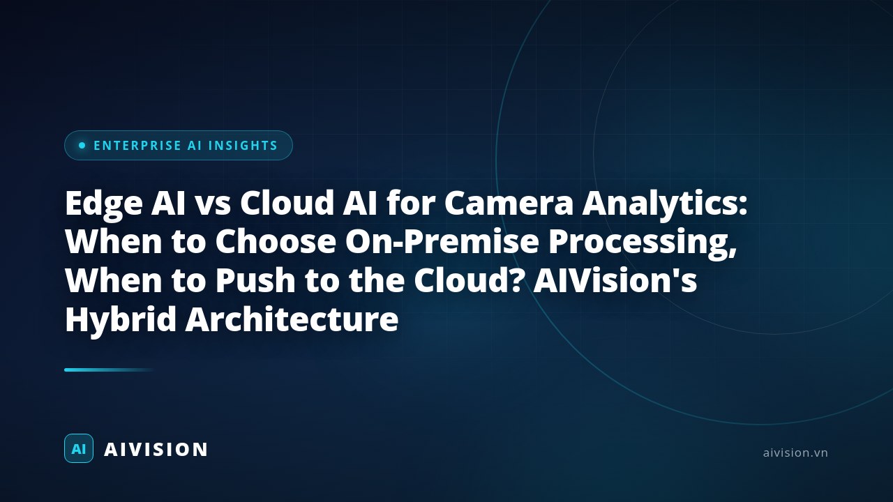 Edge AI vs Cloud AI para analítica de cámaras: Guía 2026