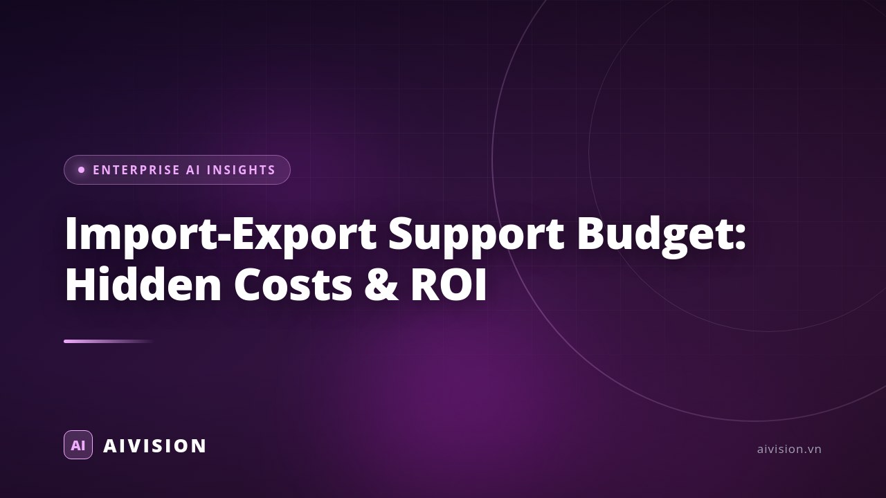 Presupuesto de soporte import-export: costos ocultos y ROI