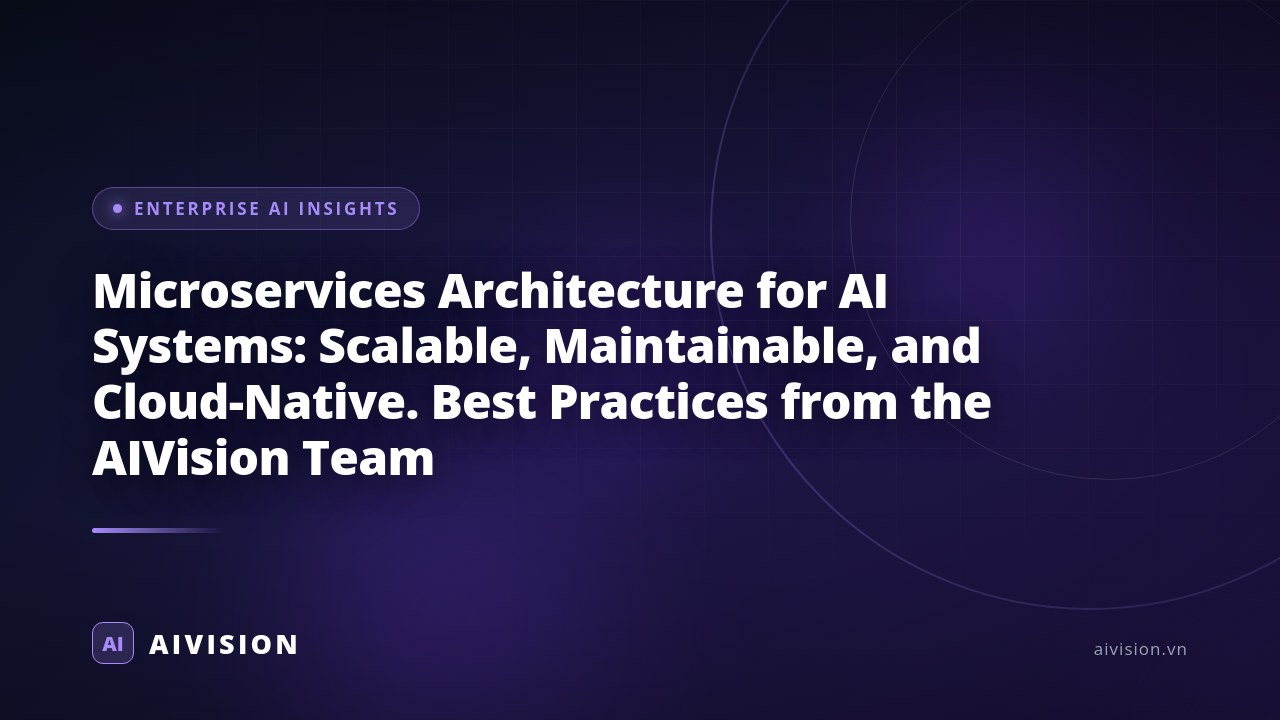 Arquitectura de microservicios para IA: escalable y cloud-native