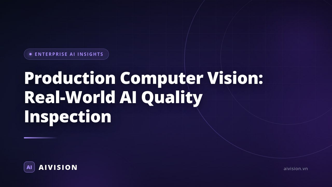 Visión por computadora en producción: inspección de calidad con IA