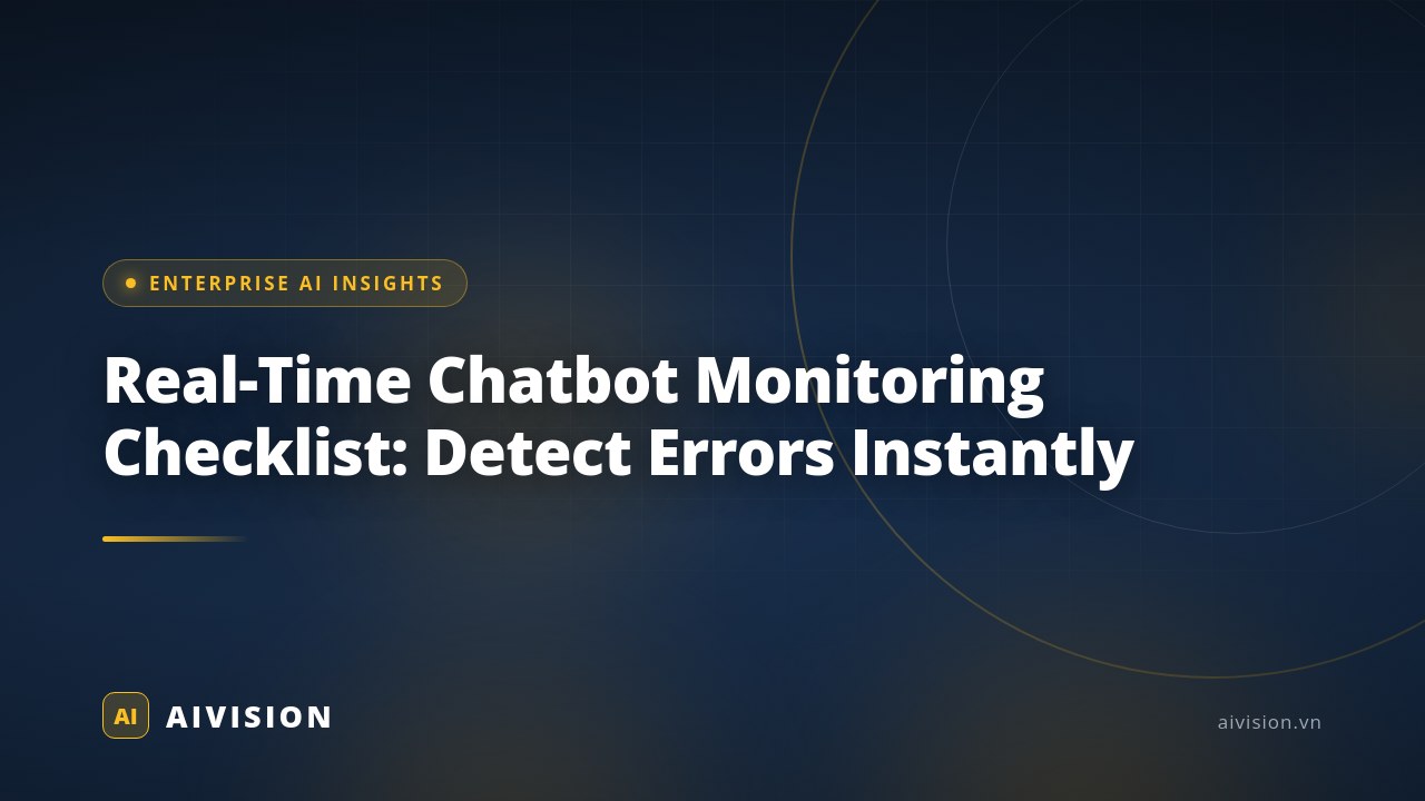 Checklist de monitoreo de chatbots en tiempo real