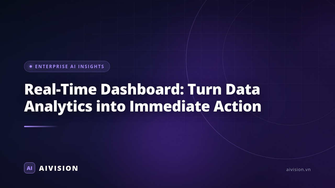 Dashboard en tiempo real: Convierta datos en acción inmediata