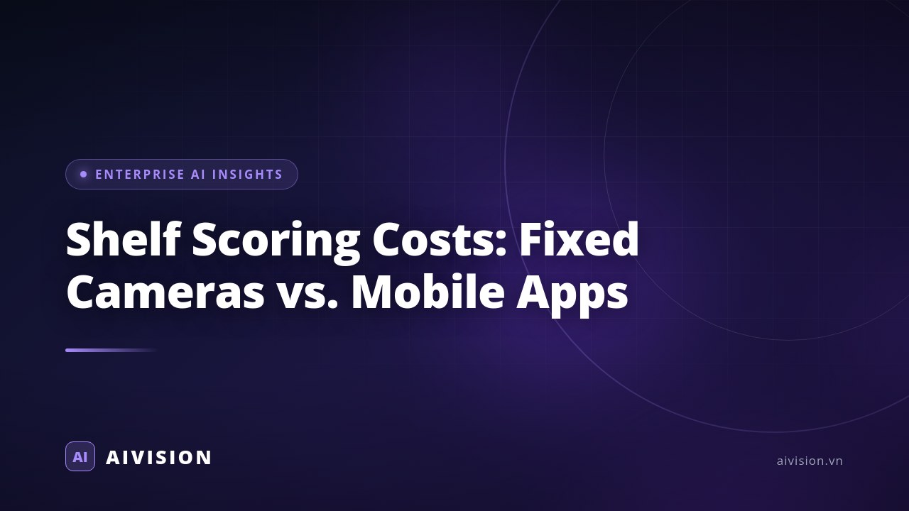 Costos de Scoring de Estantes: Cámaras Fijas vs Apps Móviles