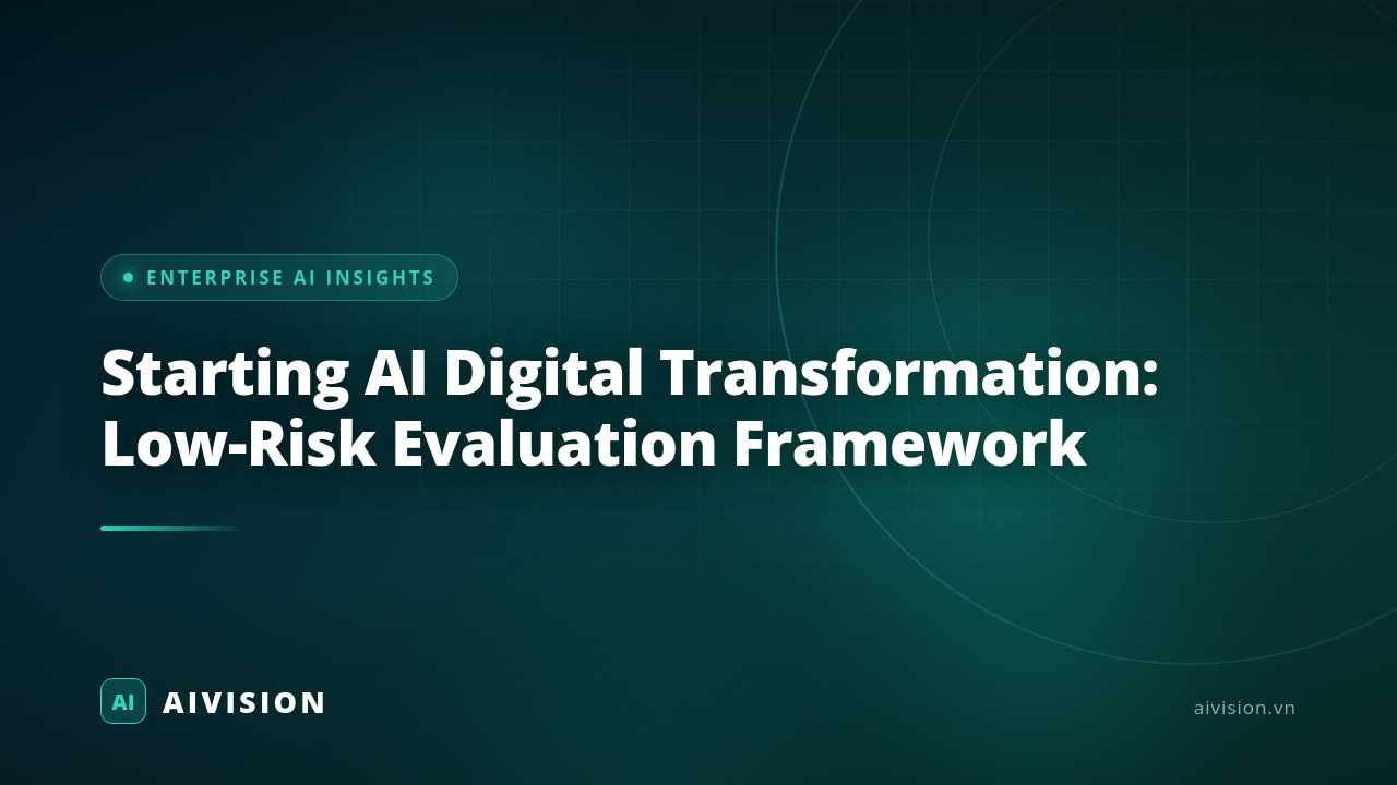 Transformación digital con IA: marco de evaluación de bajo riesgo